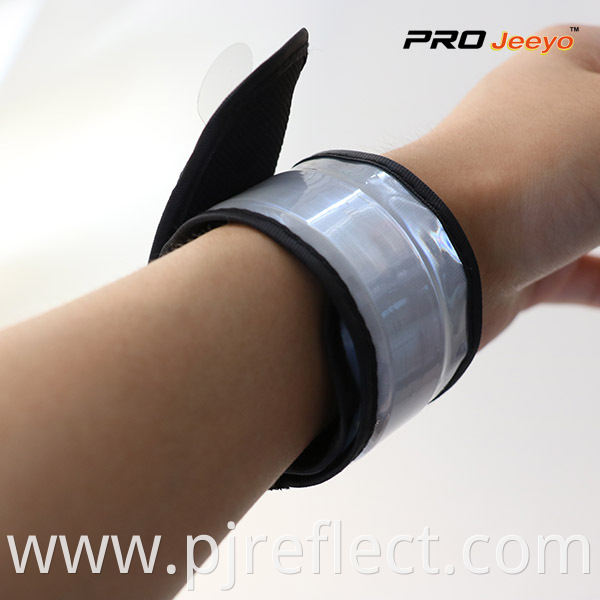 High Visible Fluo Grey PVC Slap Bracelet WB-JG006